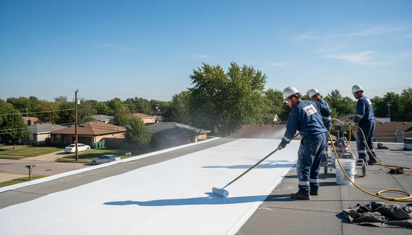 Commercial roof coating in Mansfield, TN near me
